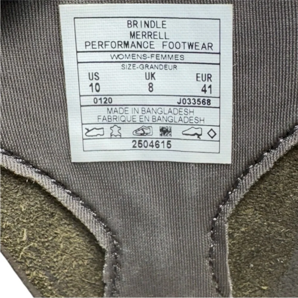 Merrell Tideriser Luna Leather Adjustable T-Strap Brindle Thong Sandals Size 10 - Picture 8 of 15